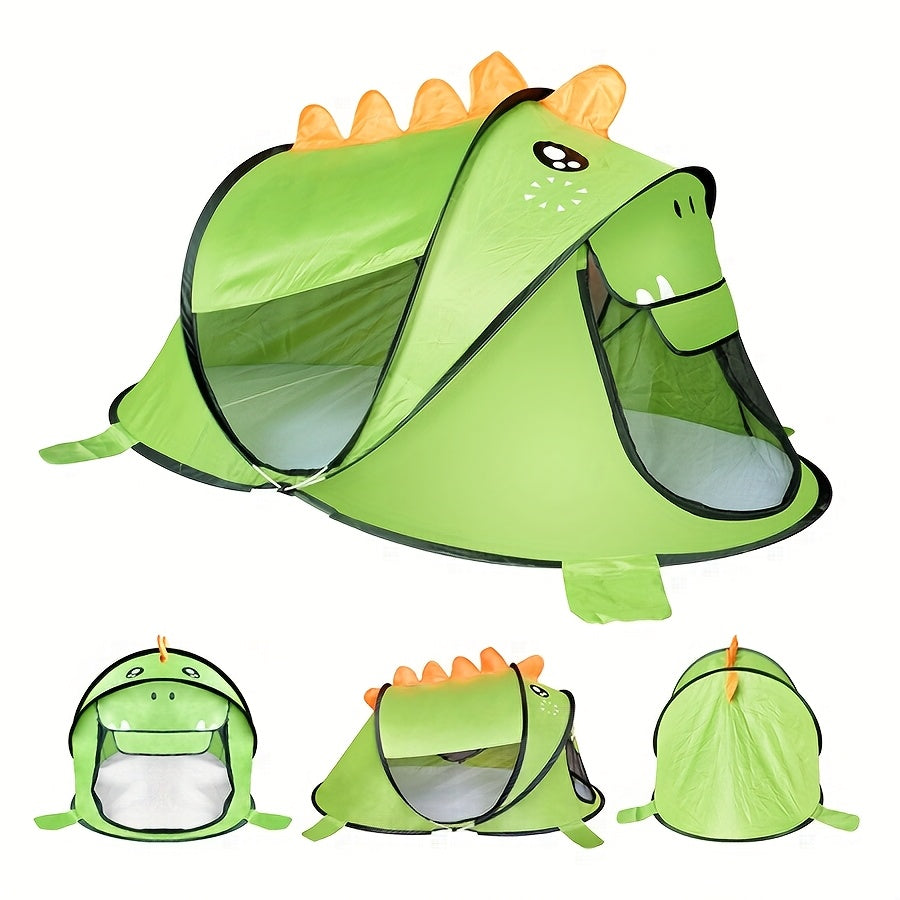 Pop-Up Play Tent Set for Kids with Dinosaurs, Sharks and Bears with UPF 50 Sun Protection – Breathable and Portable for Babies and Toddlers