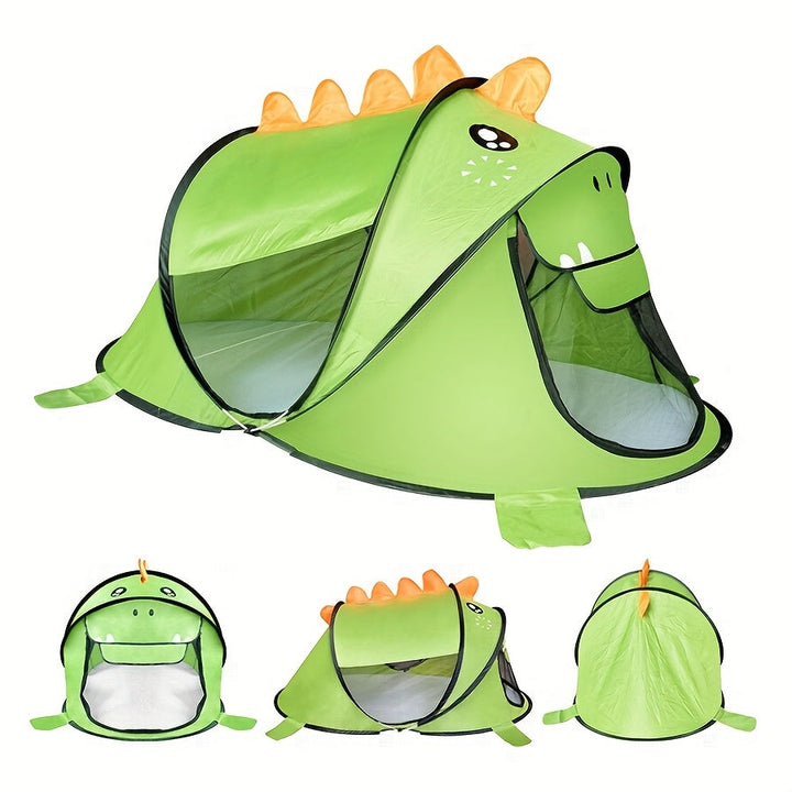 Pop-Up Play Tent Set for Kids with Dinosaurs, Sharks and Bears with UPF 50 Sun Protection – Breathable and Portable for Babies and Toddlers