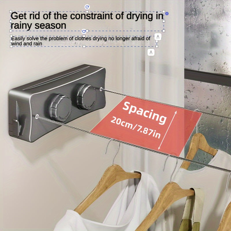 Double Folding Clothes Line – Compact and Sturdy