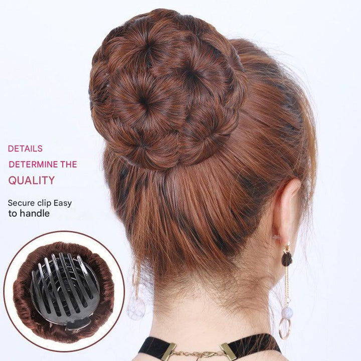 Blumenförmige Haarspange mit Extensions – Fiora