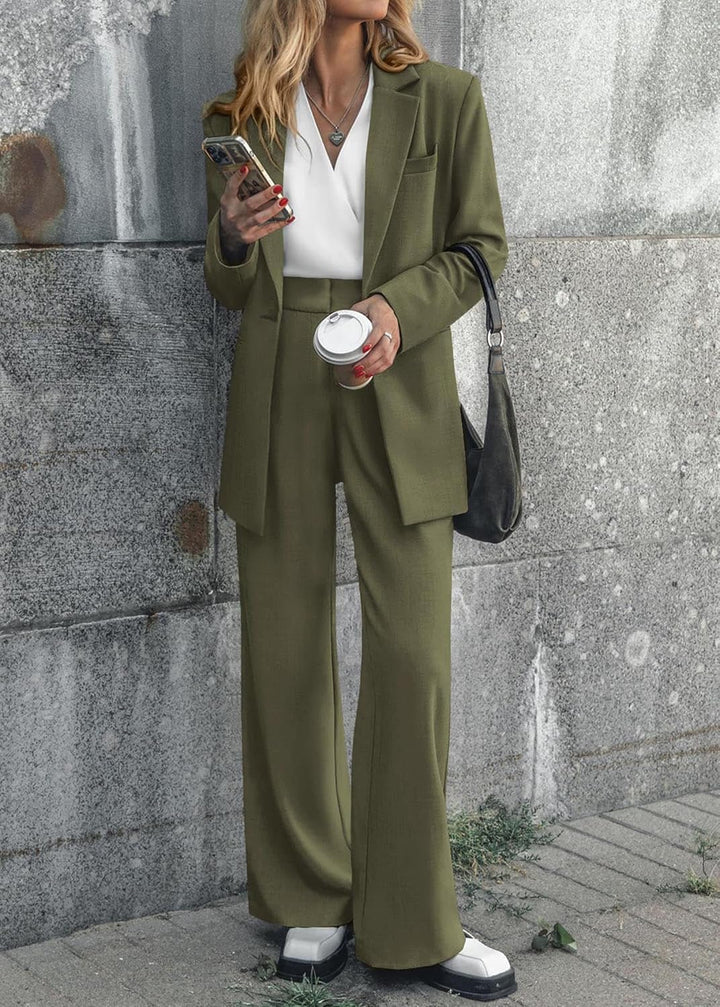 Women’s Blazer & Trouser Set for Office and Casual Wear