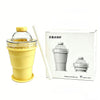 Foldable Silicone Ice Ball Cup with 2-in-1 Ice Mold and Travel Bottle