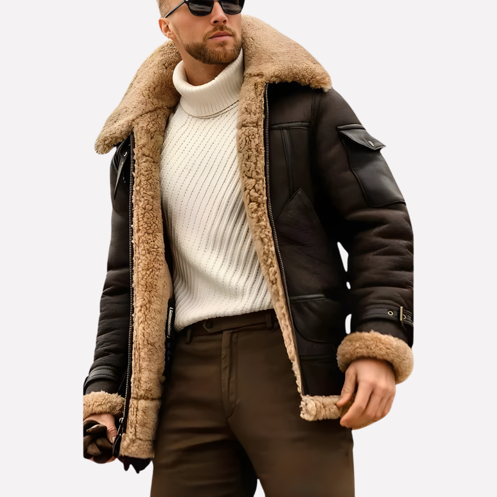 Aviator Winter Jacket Timeless Warmth with a Rugged Edge