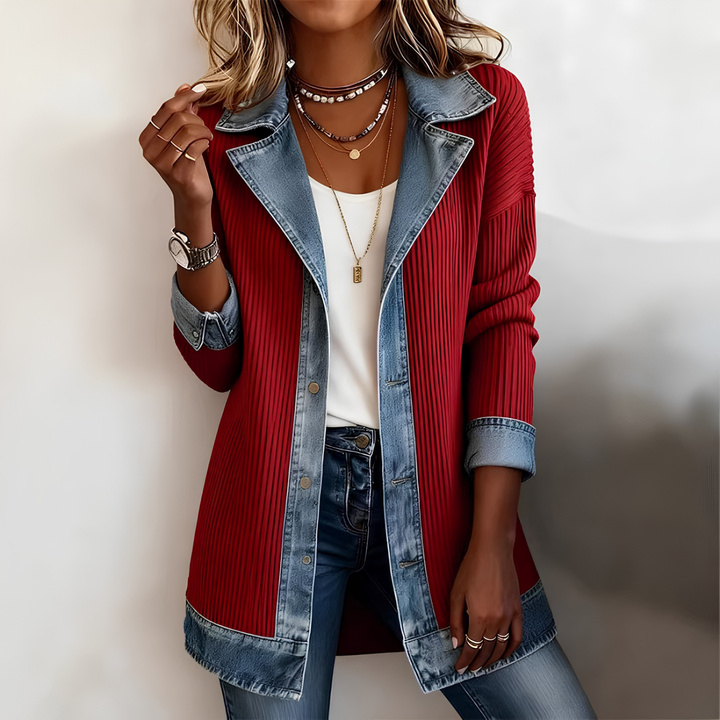 Women’s Denim Patchwork Jacket