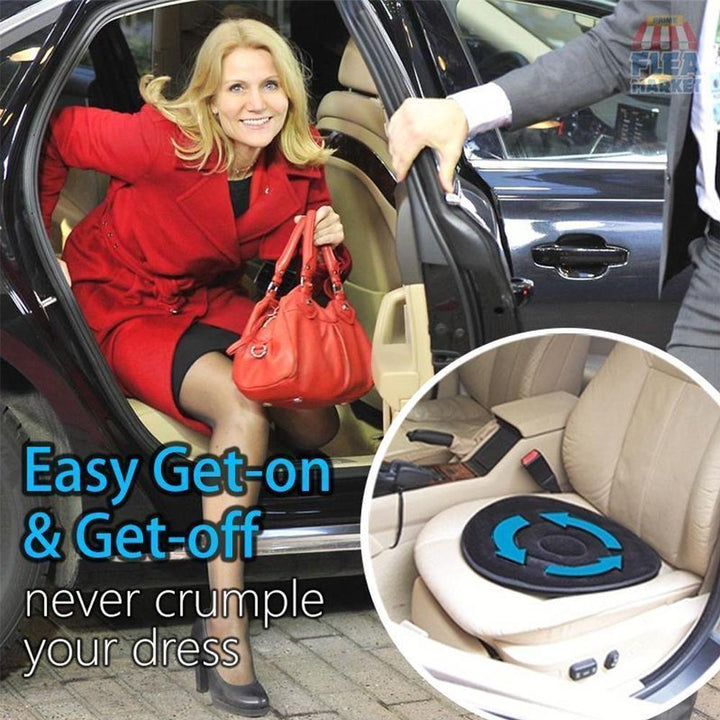 Rotaseat 360° Swivel Cushion | Ergonomic & Non-Slip | For Car, Office & Home | Back-Saving & Comfortable