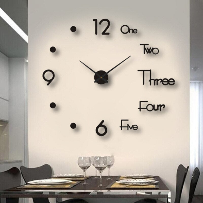 Large Modern-Style Wall Clock