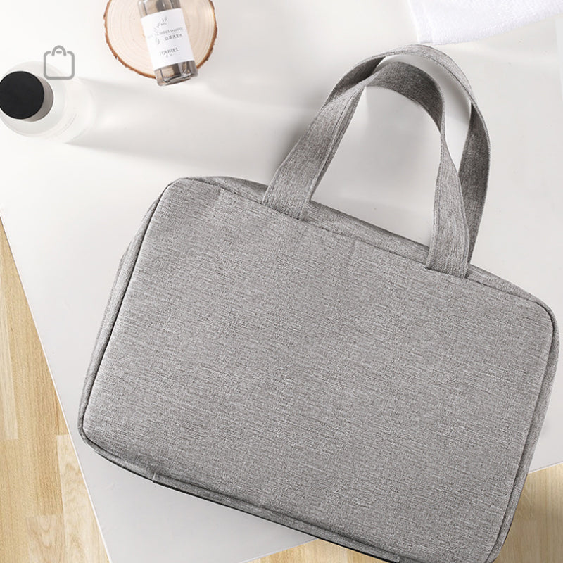 Travelique Travel Cosmetics Organizer | Compact and Waterproof | With 4 Compartments and 360° Hook | For Women and Men
