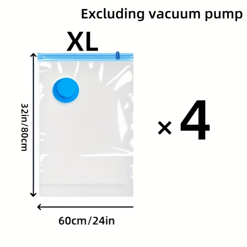 Extra Large Vacuum Storage Bag Set – Reusable, Waterproof and Space-Saving