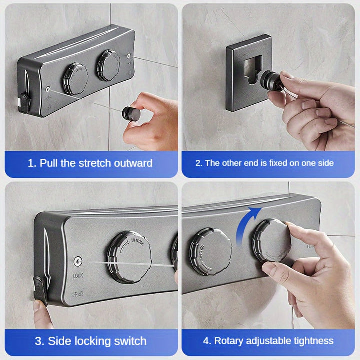 Double Folding Clothes Line – Compact and Sturdy
