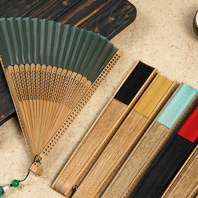 Bamboo Silk Fan