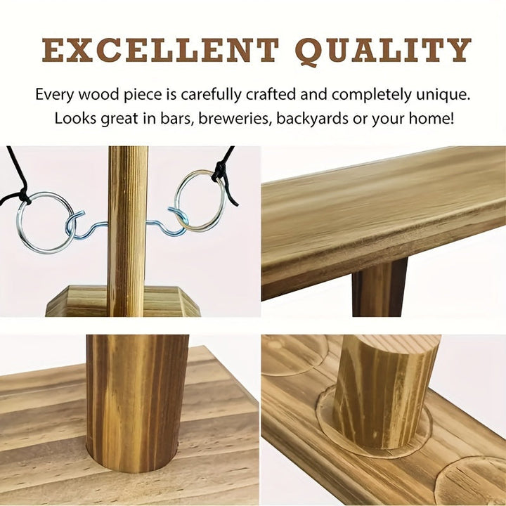Wooden Ring Toss Game – Traditional and Engaging