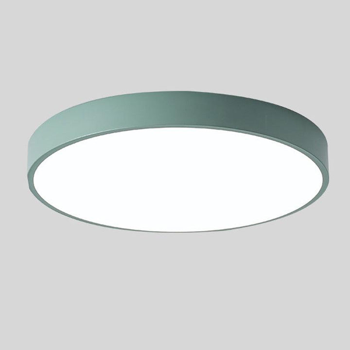 Nordic Macaron Round Wooden Ceiling Lamp