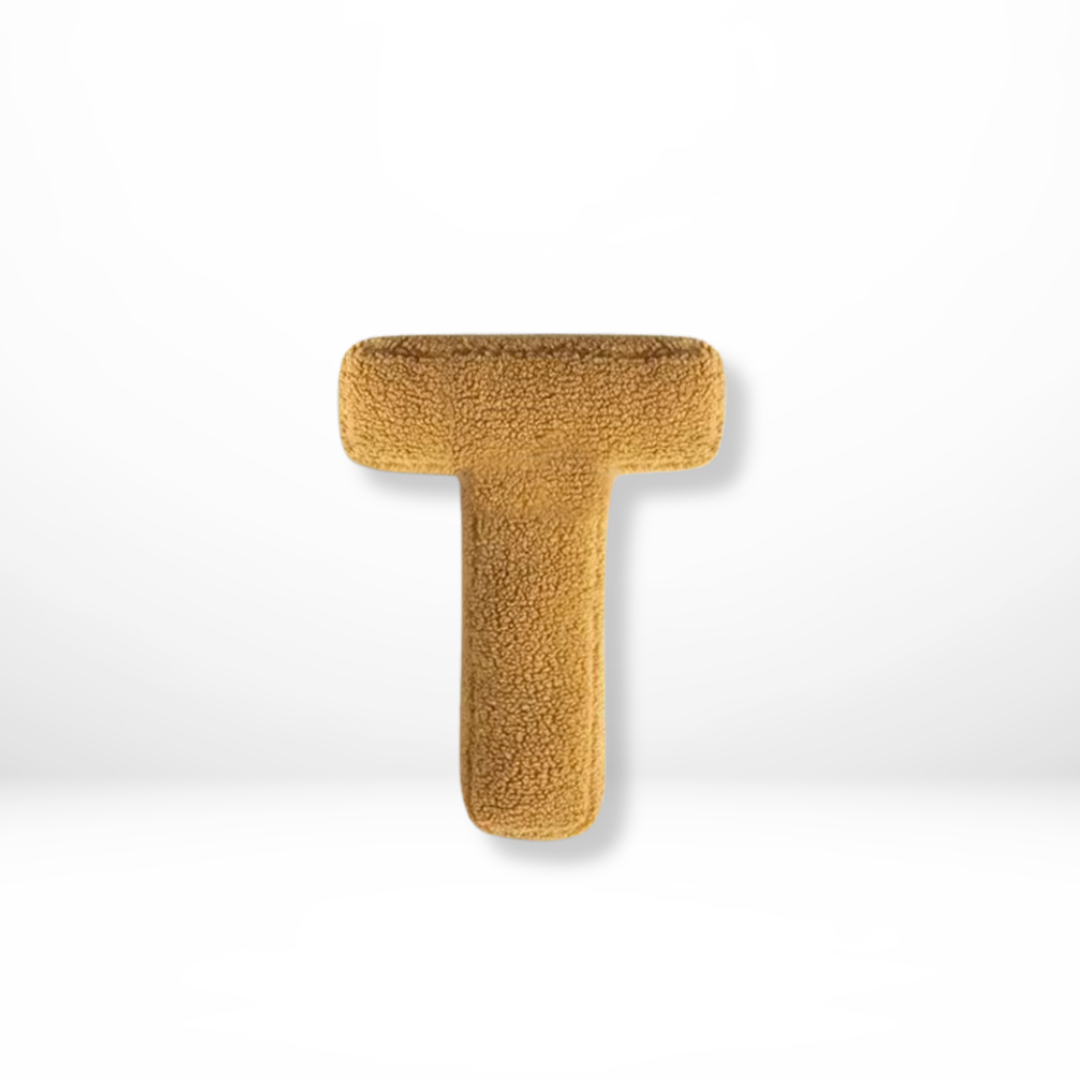 Avenia - Velvet Decorative Cushion with Letters from A to Z