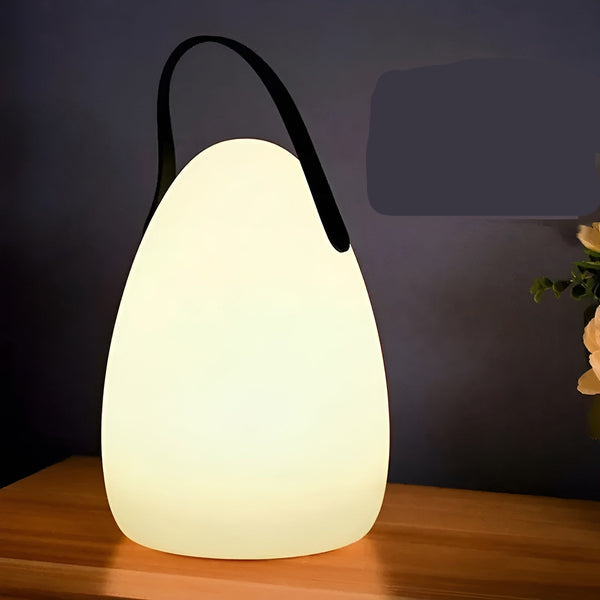 Kabellose, wasserdichte LED-Tischlampe für innen und außen - Lumora