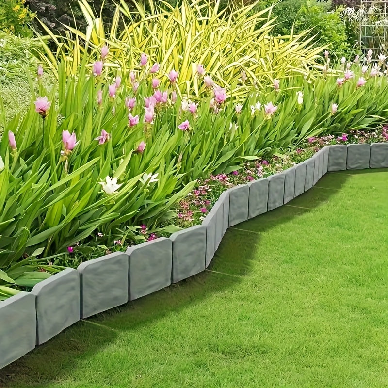 Stone-Effect Garden Edging Set – Practical and Decorative