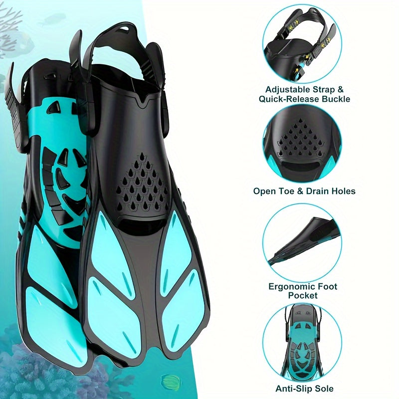 AquaFlex Snorkelling Fins – Ideal for Swimming and Snorkelling