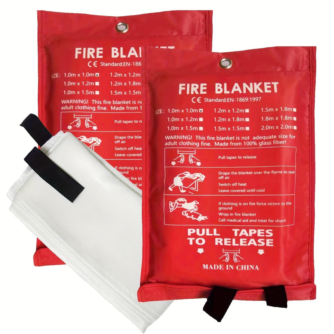 Emergency Fire Blanket for Homes and Businesses – Fireproof Fire Blanket for Kitchen, Office and Car