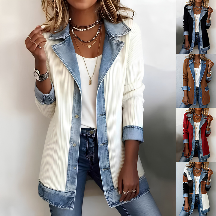 Women’s Denim Patchwork Jacket