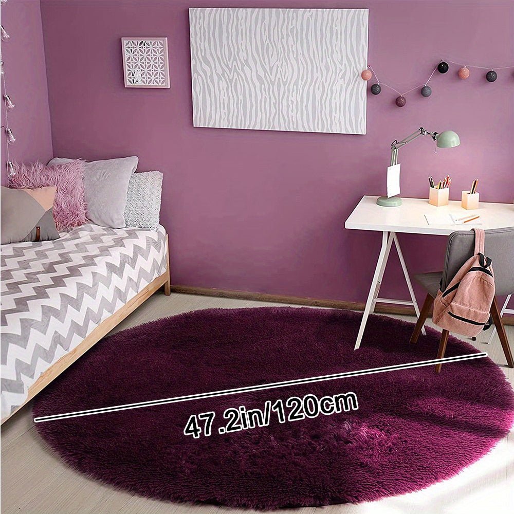 Round Fluffy Rug - Clouda