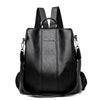 Diebstahlsicherer Lederrucksack für Frauen im Vintage-Stil
