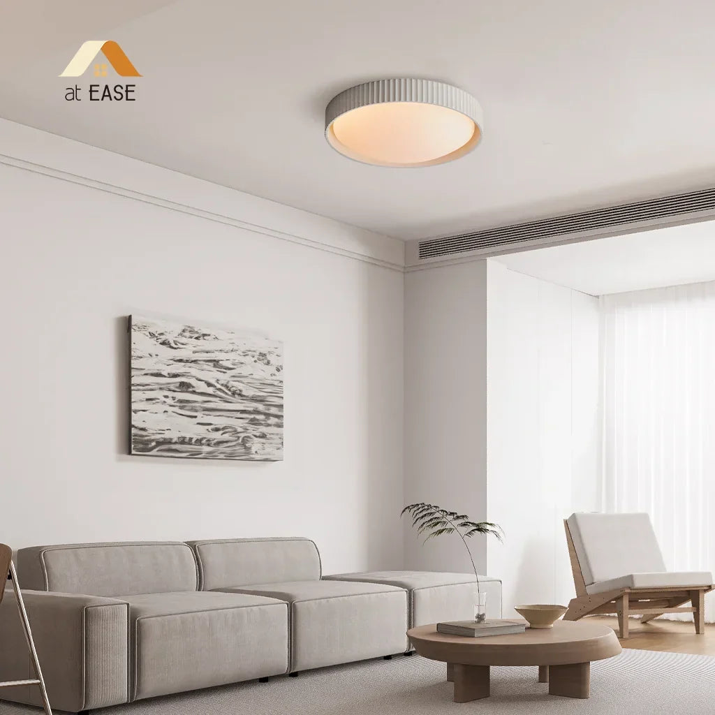 Argo Gypsum Concrete Flush Mount Ceiling Light