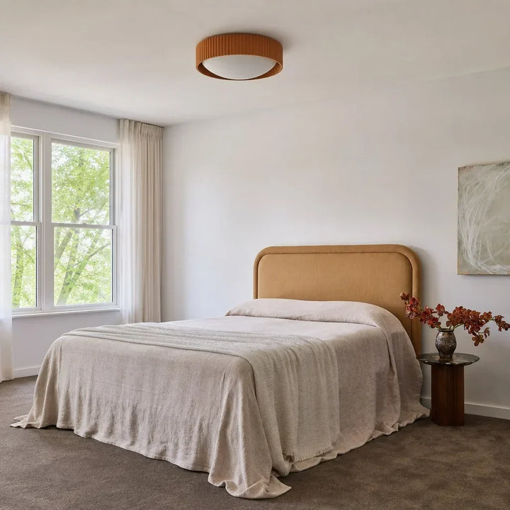 Argo Gypsum Concrete Flush Mount Ceiling Light