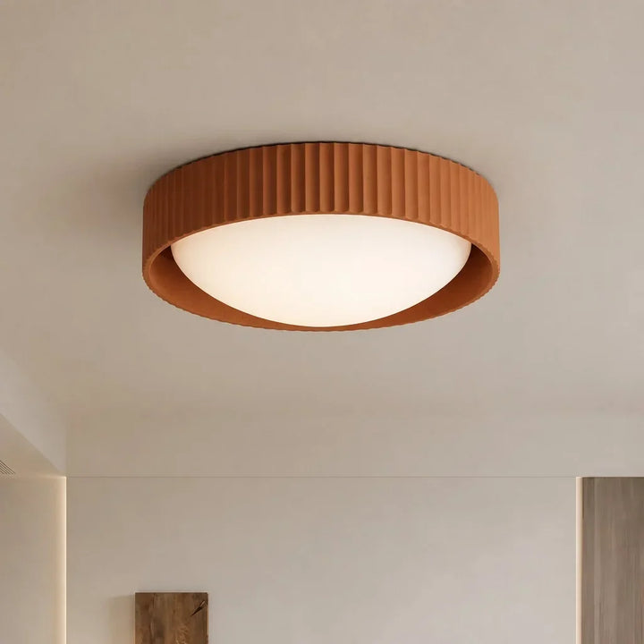 Argo Gypsum Concrete Flush Mount Ceiling Light