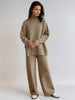 Women's Knitted Roll-Neck Jumper Set