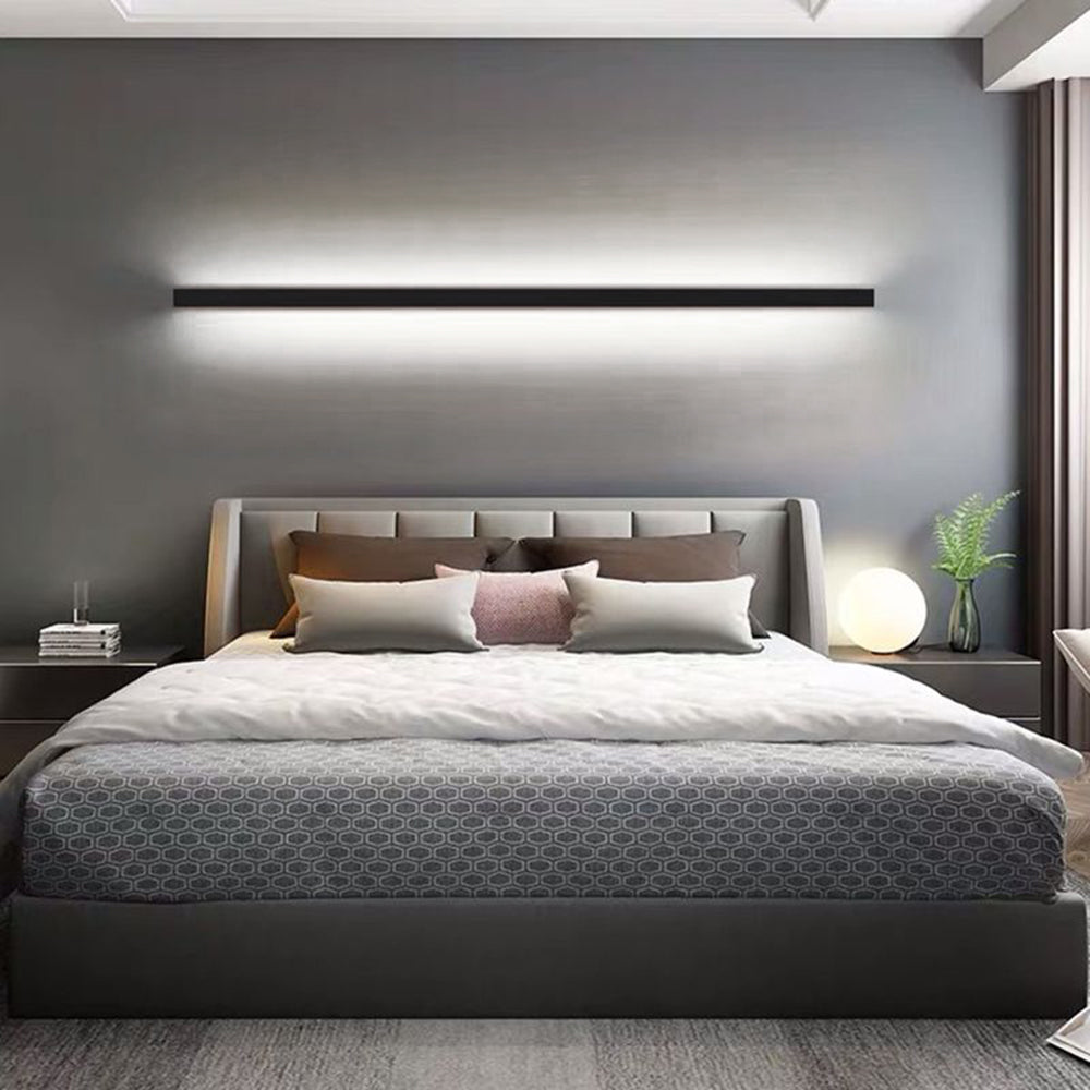 Arisha Minimalist Linear LED Wall Light Gold/Black/White Bedroom