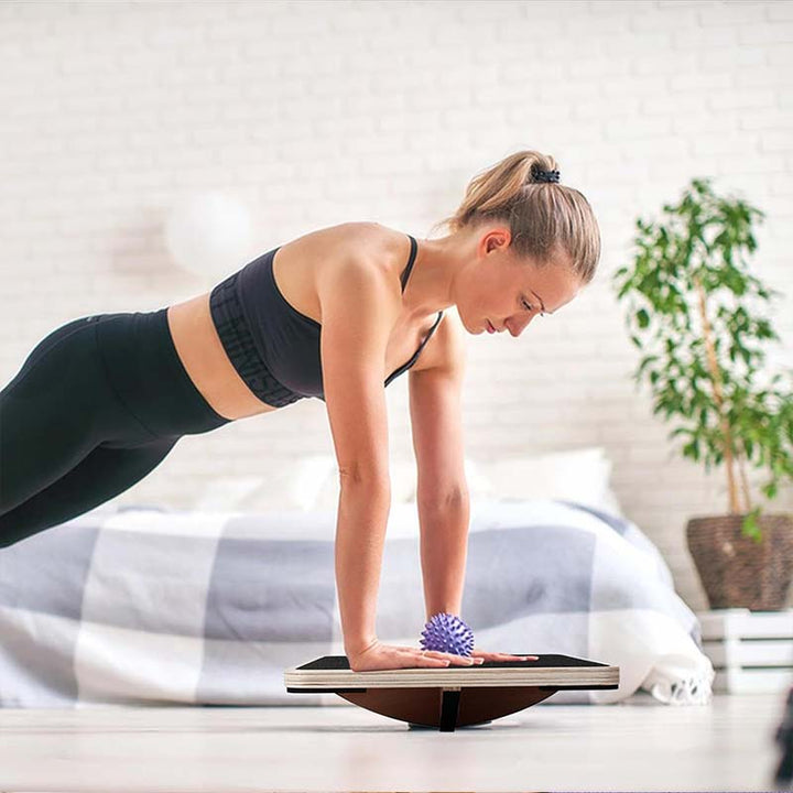 Balance-Plattform aus Holz - Training für Kraft, Gleichgewicht und Rehabilitation