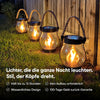 Outdoor Solar Lantern with Flickering Flame Effect