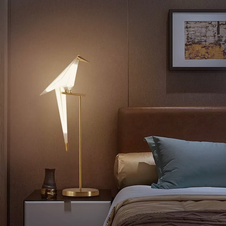 Origami Birdy Tischlampe – Warmes Ambientelicht und Modernes Flügeldesign