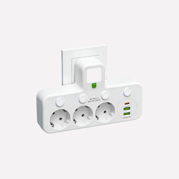 Power Strip with USB & Type-C Ports