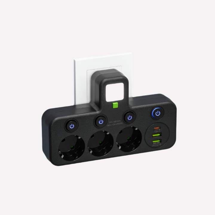 Power Strip with USB & Type-C Ports
