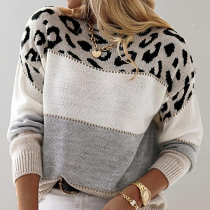 Lilly - Warm Leopard Print Jumper for Women