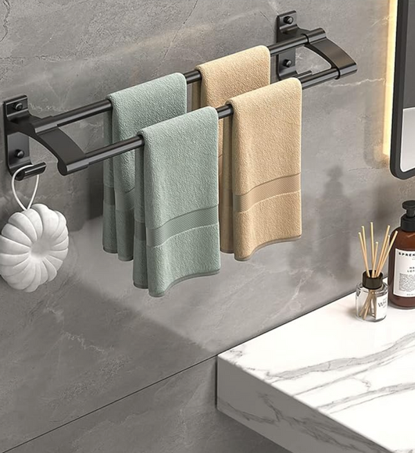 DrySpace Towel Rail with Hooks