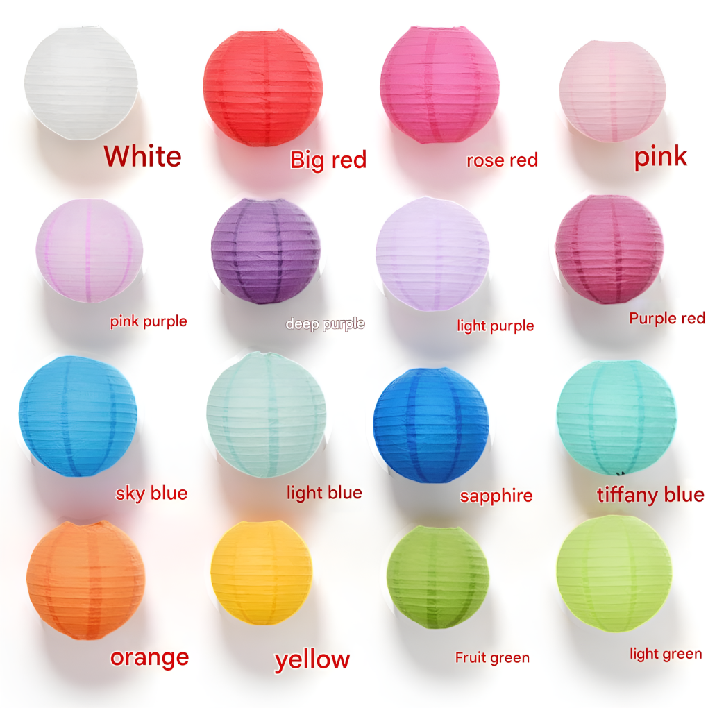 20-Piece Paper Lantern Decorations