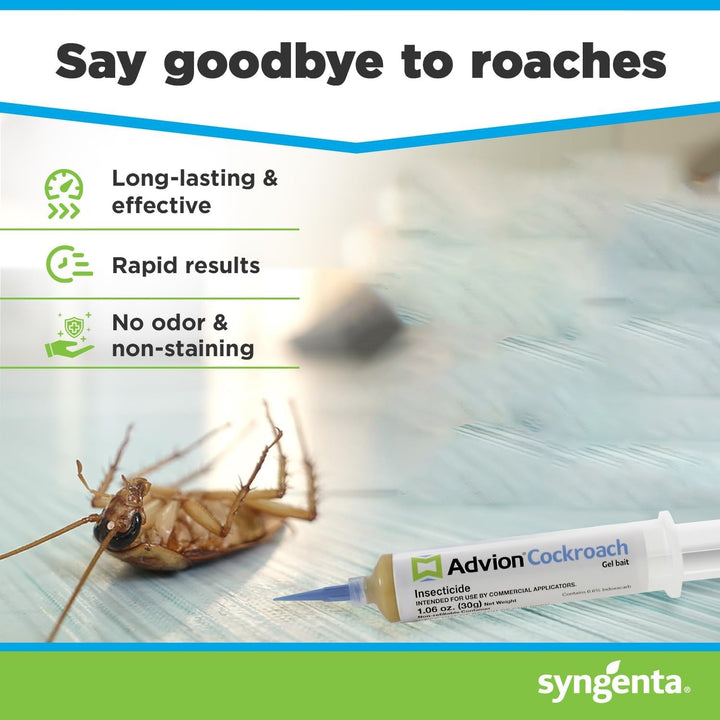 Advion Cockroach Gel Insecticide, Non-Toxic Insecticide, Pest Control