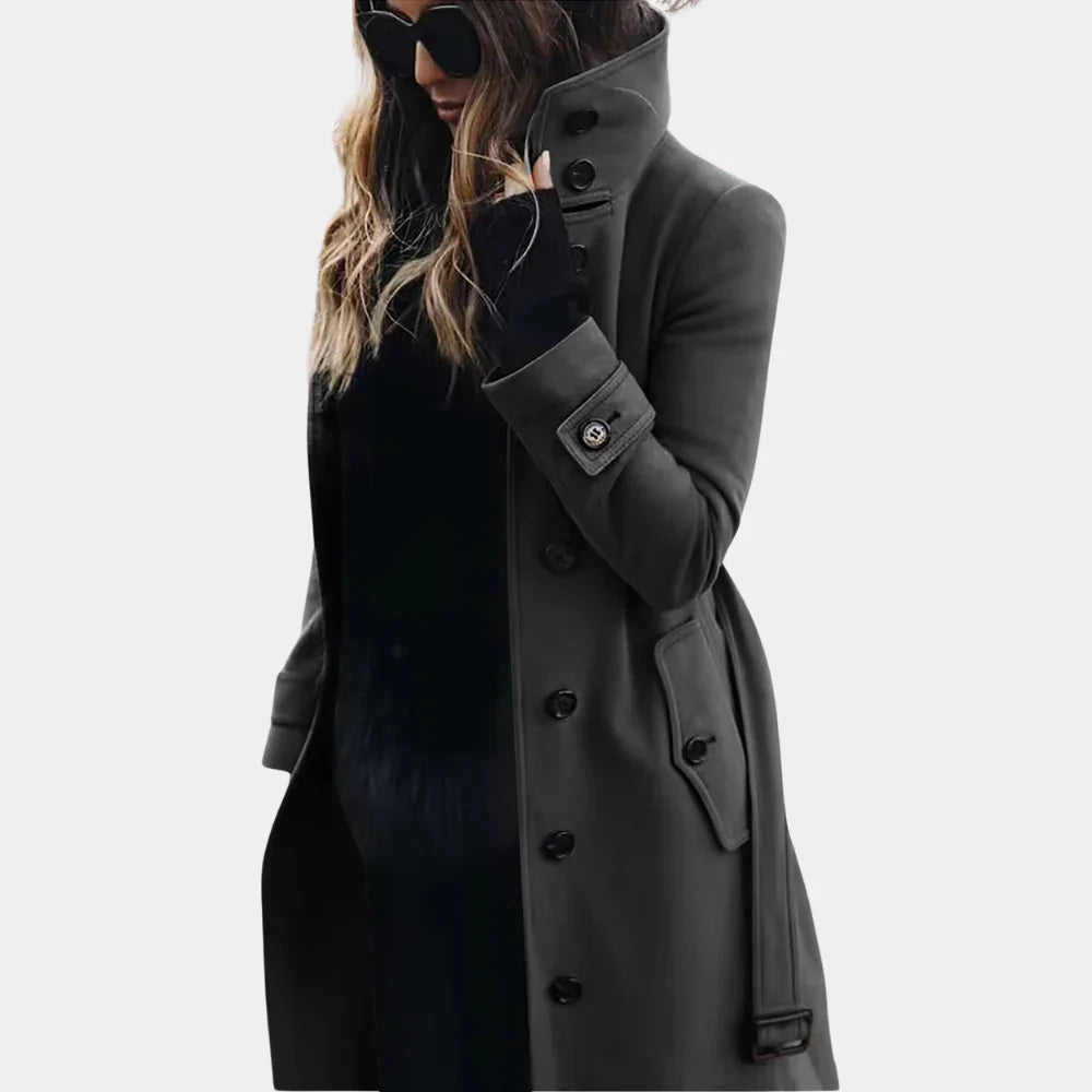 Trench Coat Mid-Length Jacket for Women