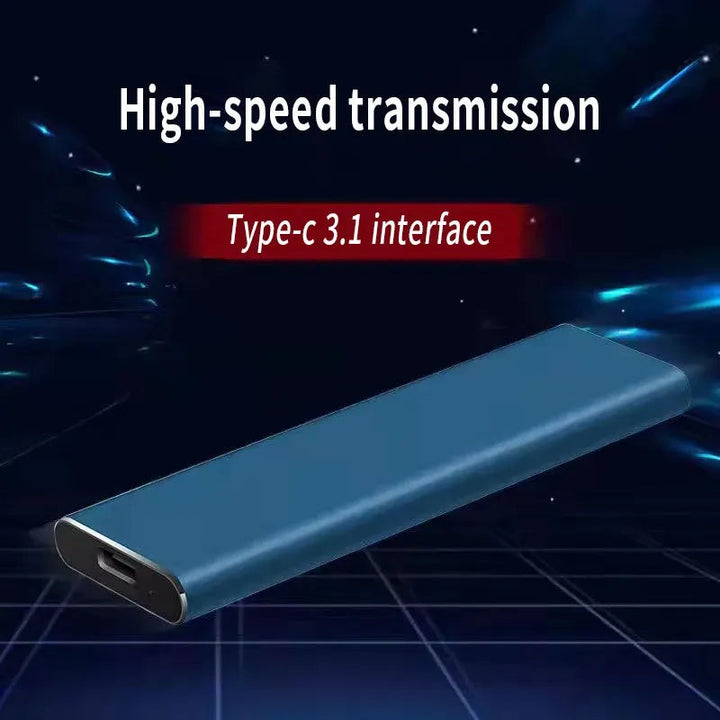 Portable external hard drive 4TB with USB-C connectivity