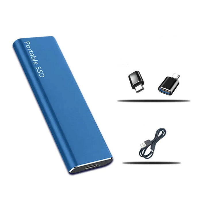 Portable external hard drive 4TB with USB-C connectivity