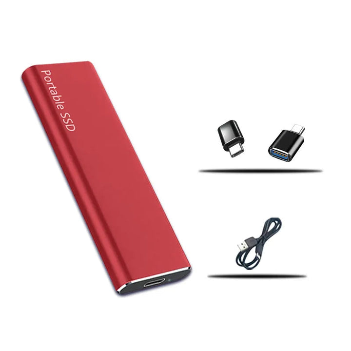 Portable external hard drive 4TB with USB-C connectivity