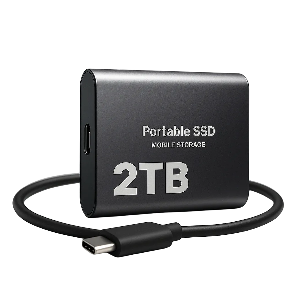 High-speed 2 TB external SSD