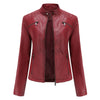 Faux Leather Biker Jacket for Women