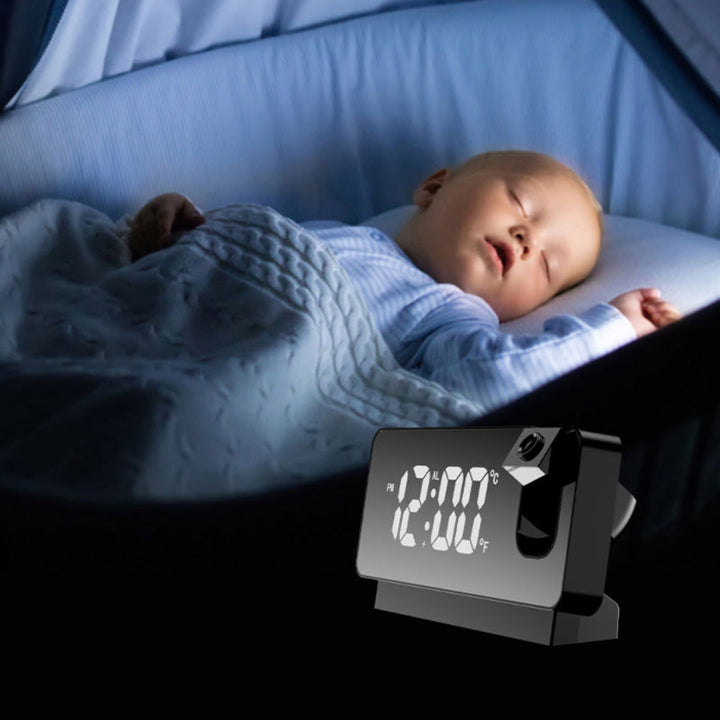 Modern Alarm Clock Projector | Multifunctional Alarm Clock with Projection