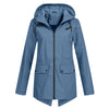 water-resistant Women's Mid-Length Jacket with Zipper