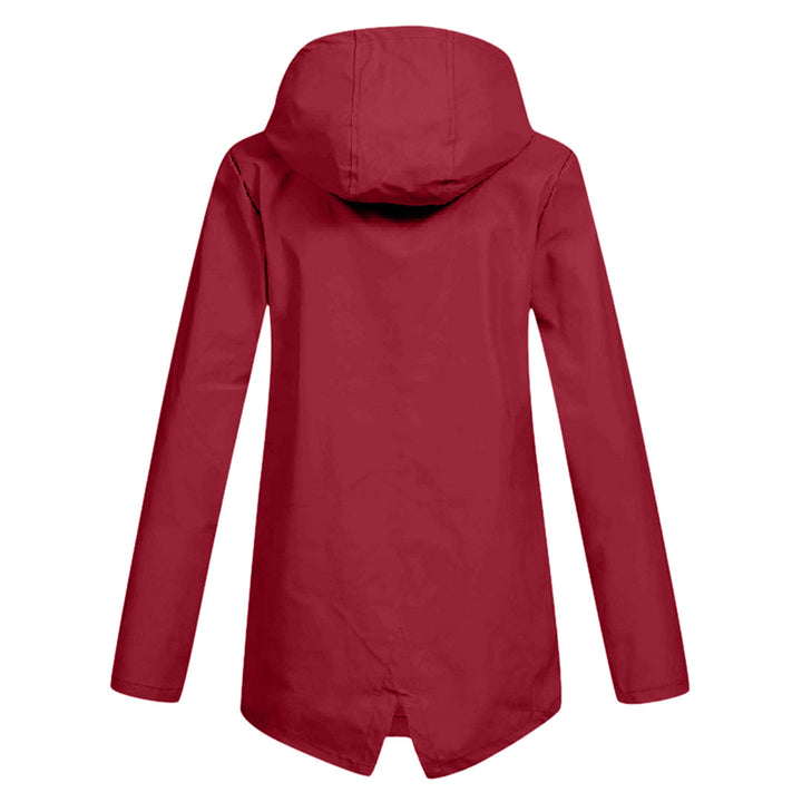 water-resistant Women's Mid-Length Jacket with Zipper