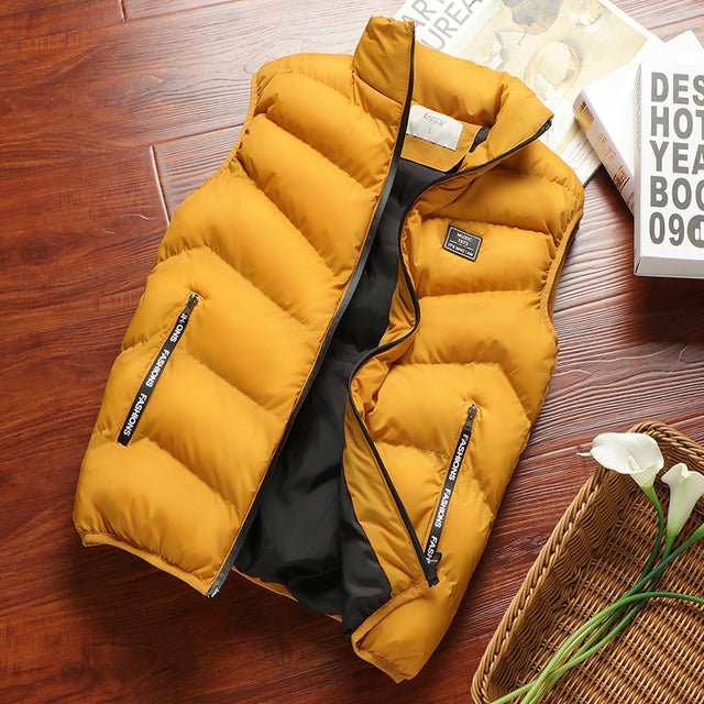 Casual Waistcoat with Front Zip - Leandro