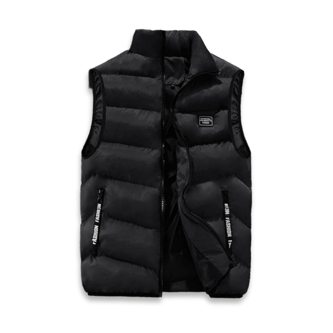 Casual Waistcoat with Front Zip - Leandro