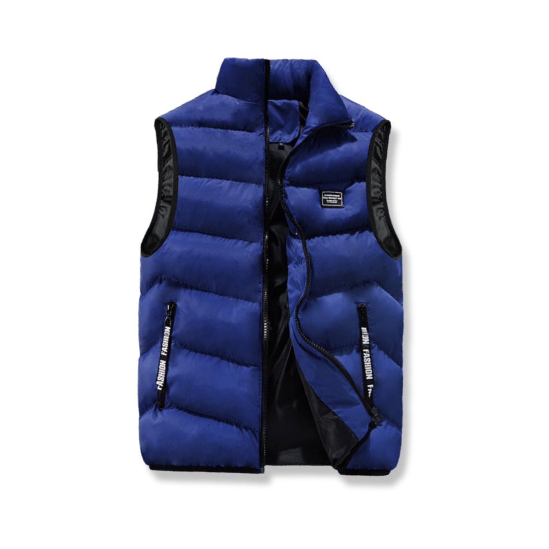 Casual Waistcoat with Front Zip - Leandro